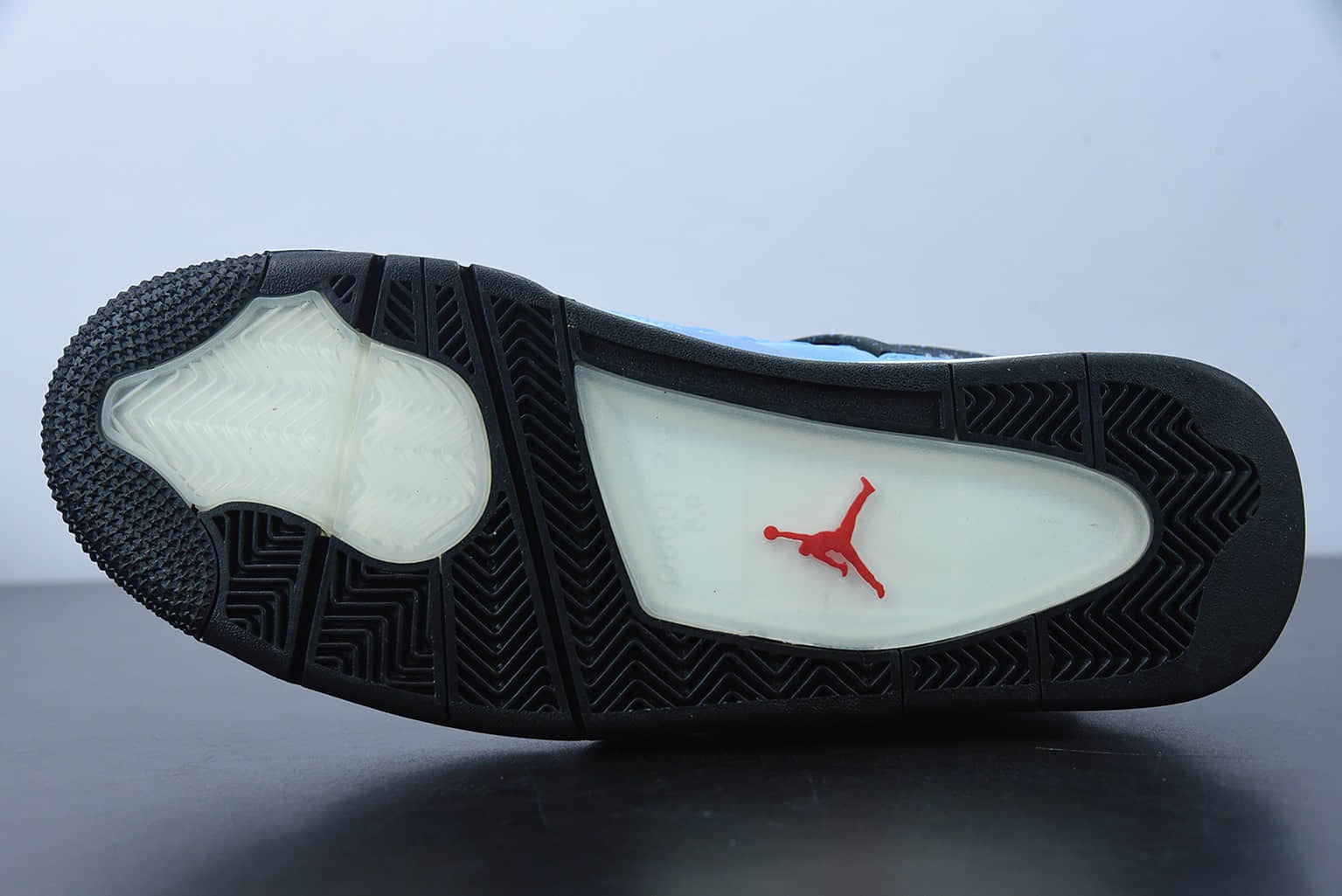 乔丹Travis Scott x Air Jordan 4 Retro 蓝麂皮AJ4联名款篮球鞋纯原版本 货号：308497-406