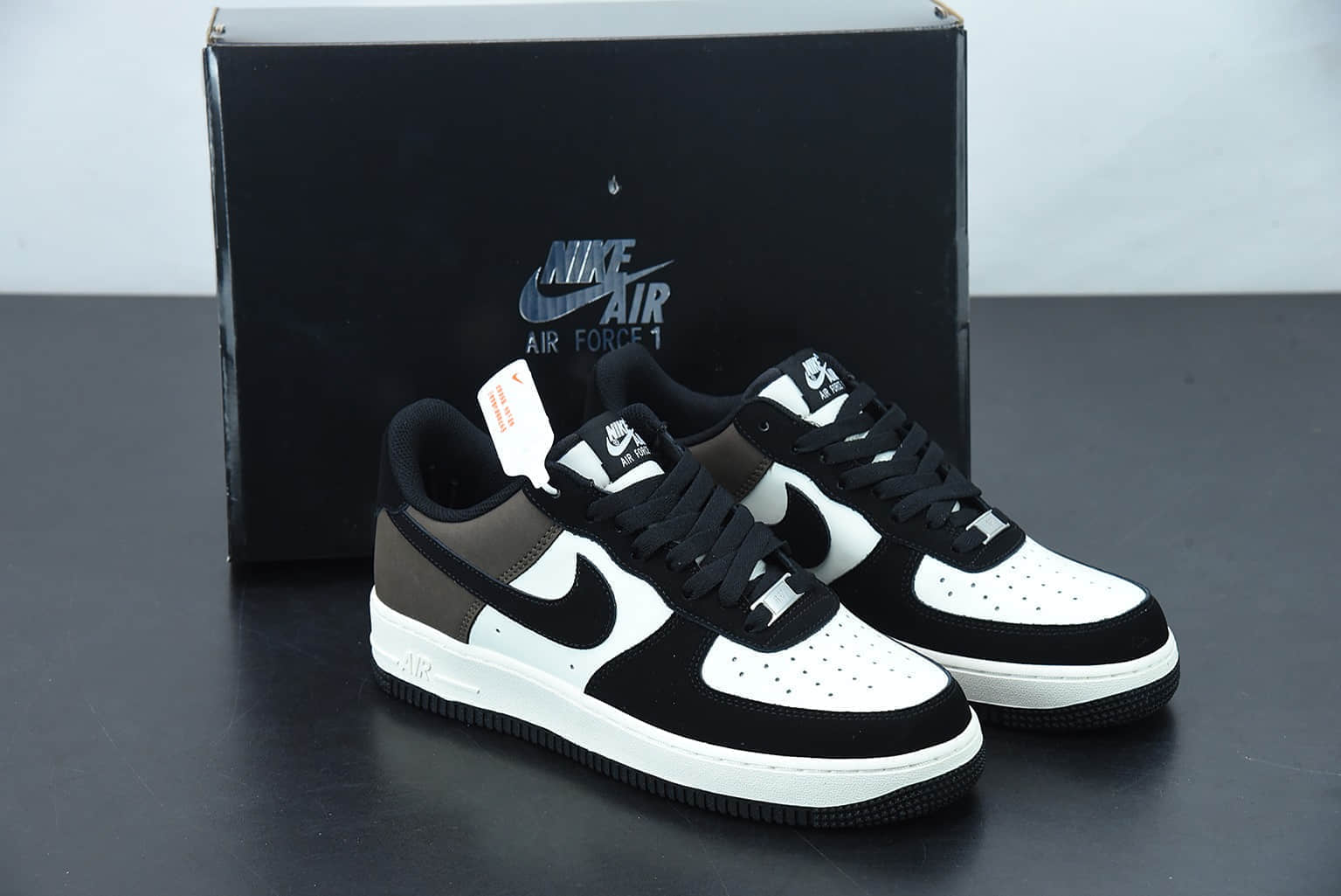 耐克 Nike Air Force 1'07 Low摩卡黑拼接空军一号低帮休闲板鞋纯原版本 货号：YG5063-203