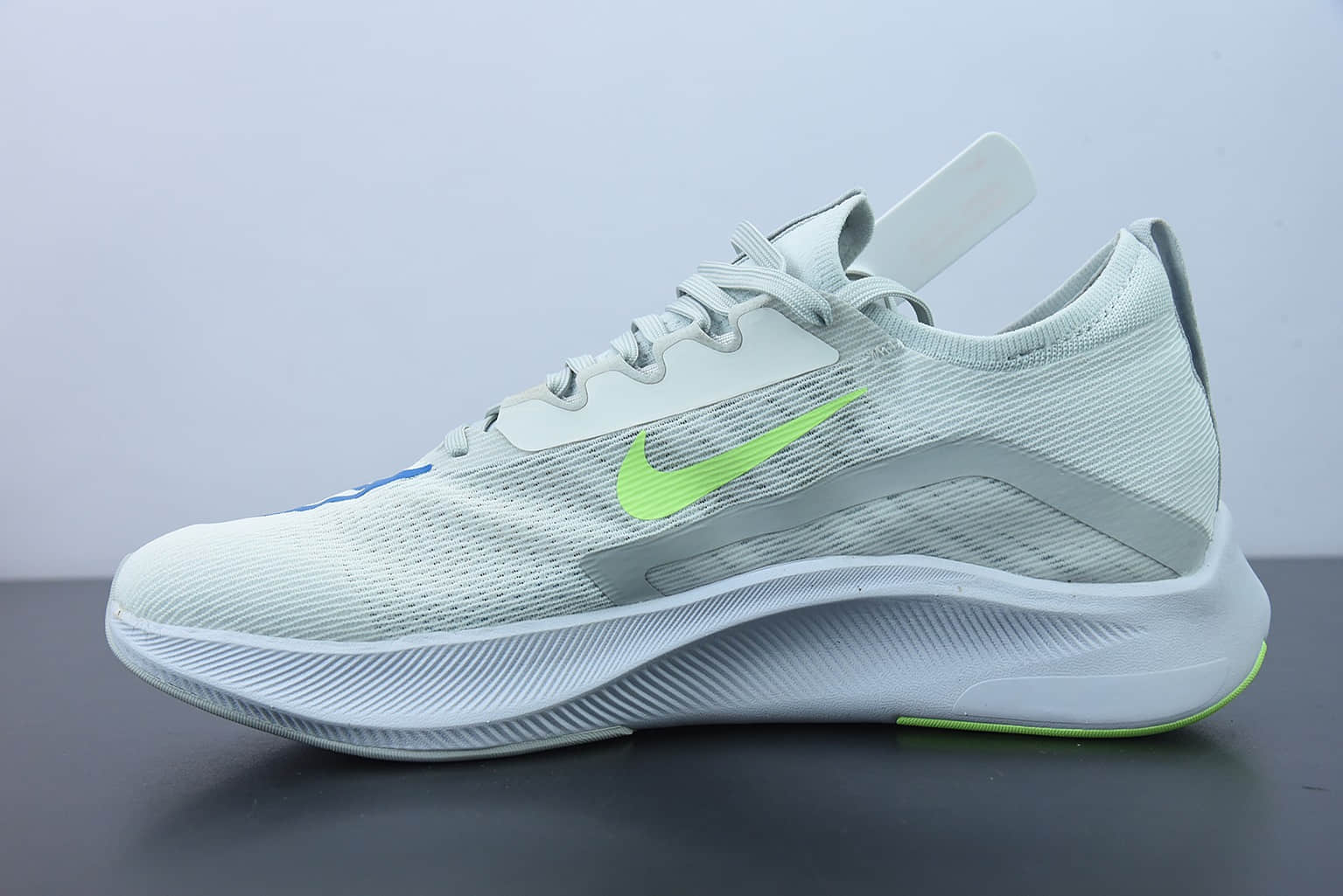 耐克Nike Zoom Fly 4Barely Volt飞行4代马拉松系列白蓝黄低帮透气休闲运动慢跑鞋纯原版本 货号：CT2392-100