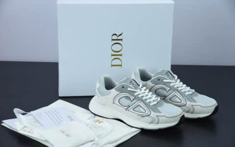 迪奥Dior B30 Microfiber Mesh 全新B30CD系列情侣款运动鞋纯原版本 货号： LY66140