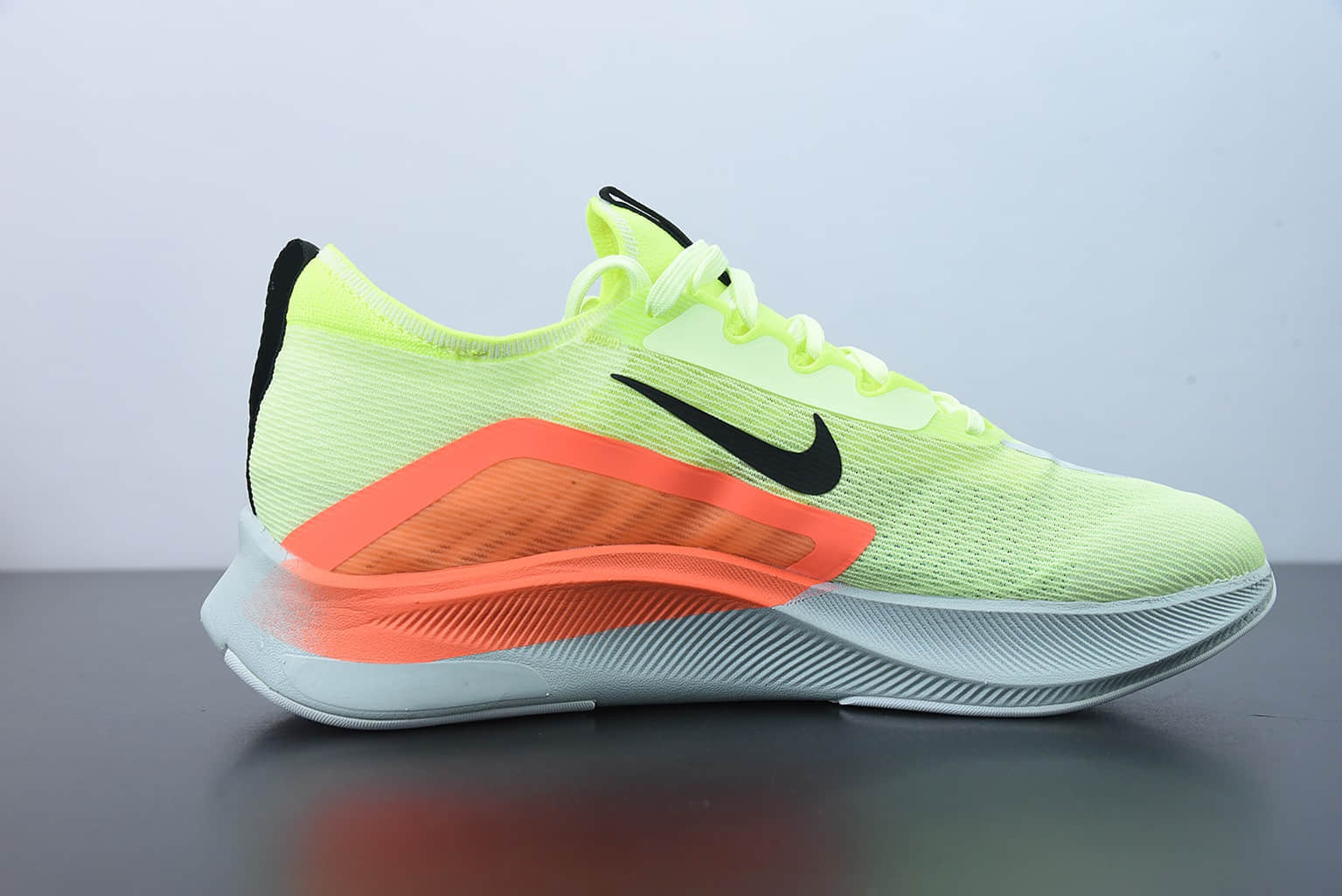 耐克Nike Zoom Fly 4 真碳黄红低帮专业慢跑跑步鞋纯原版本 货号：CT2392-700