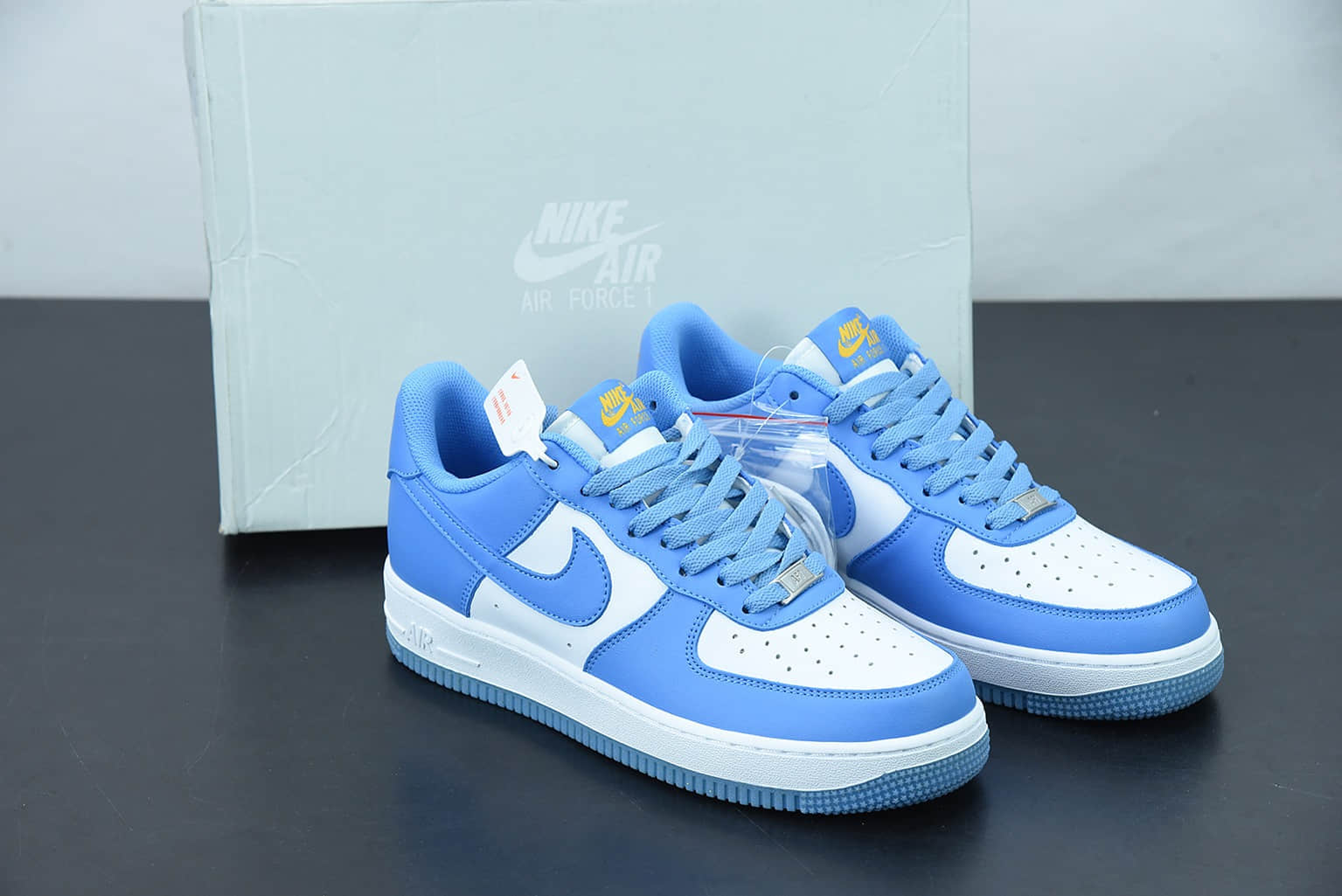 耐克Nike Air Force 1 Low 07 “ Coast”北卡蓝 空军一号低帮百搭休闲运动板鞋纯原版本 货号：CT1989-441