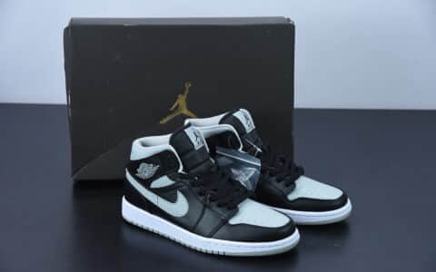 乔丹Air Jordan 1 Mid Shadow 中帮黑灰小影子篮球鞋纯原版本 货号：BQ6472-007