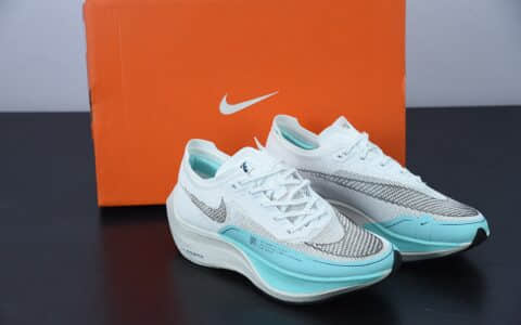 耐克 Nike ZoomX Vaporfly Next% 马拉松二代白蓝跑步鞋纯原版本 货号：CU4123-101