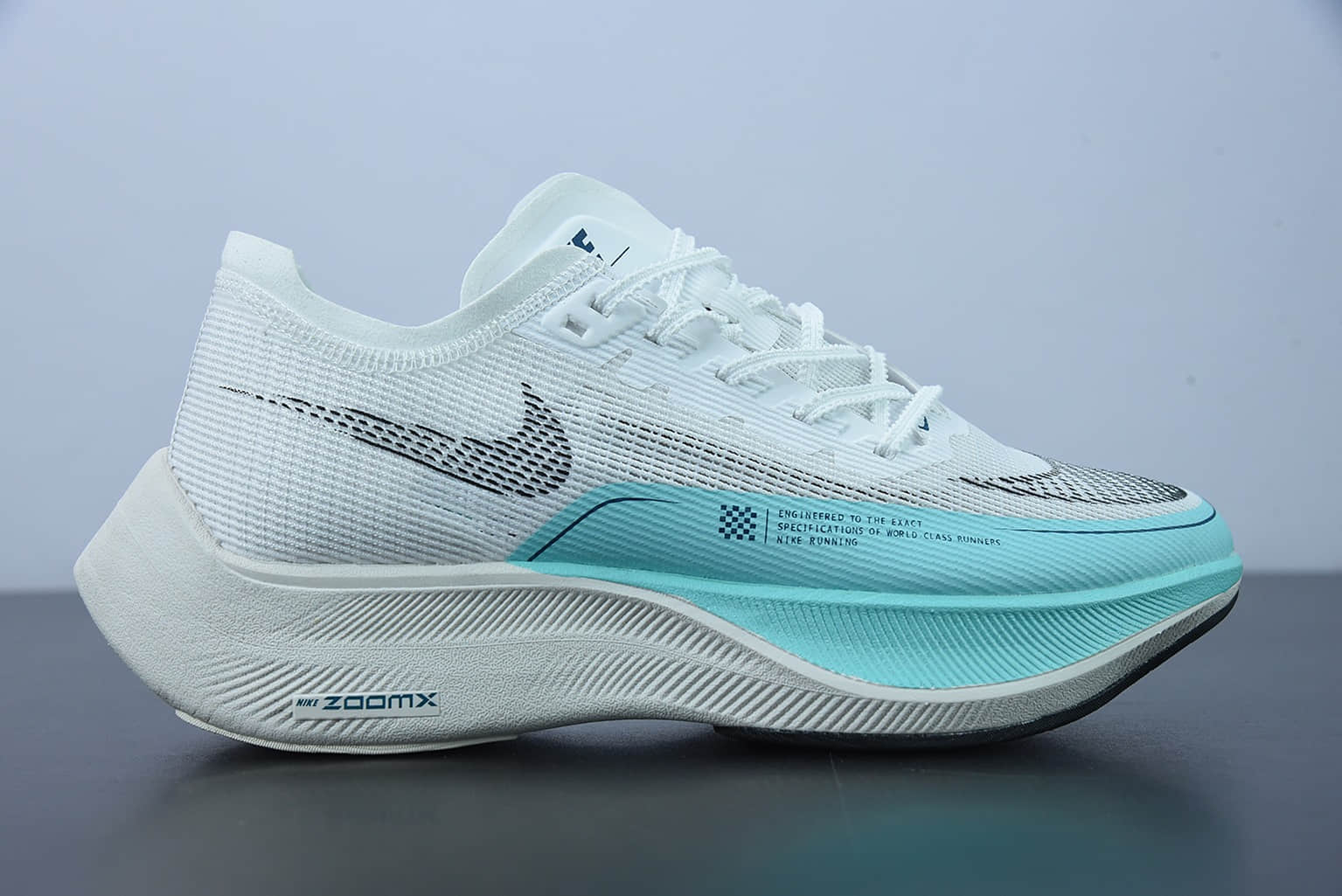 耐克 Nike ZoomX Vaporfly Next% 马拉松二代白蓝跑步鞋纯原版本 货号：CU4123-101