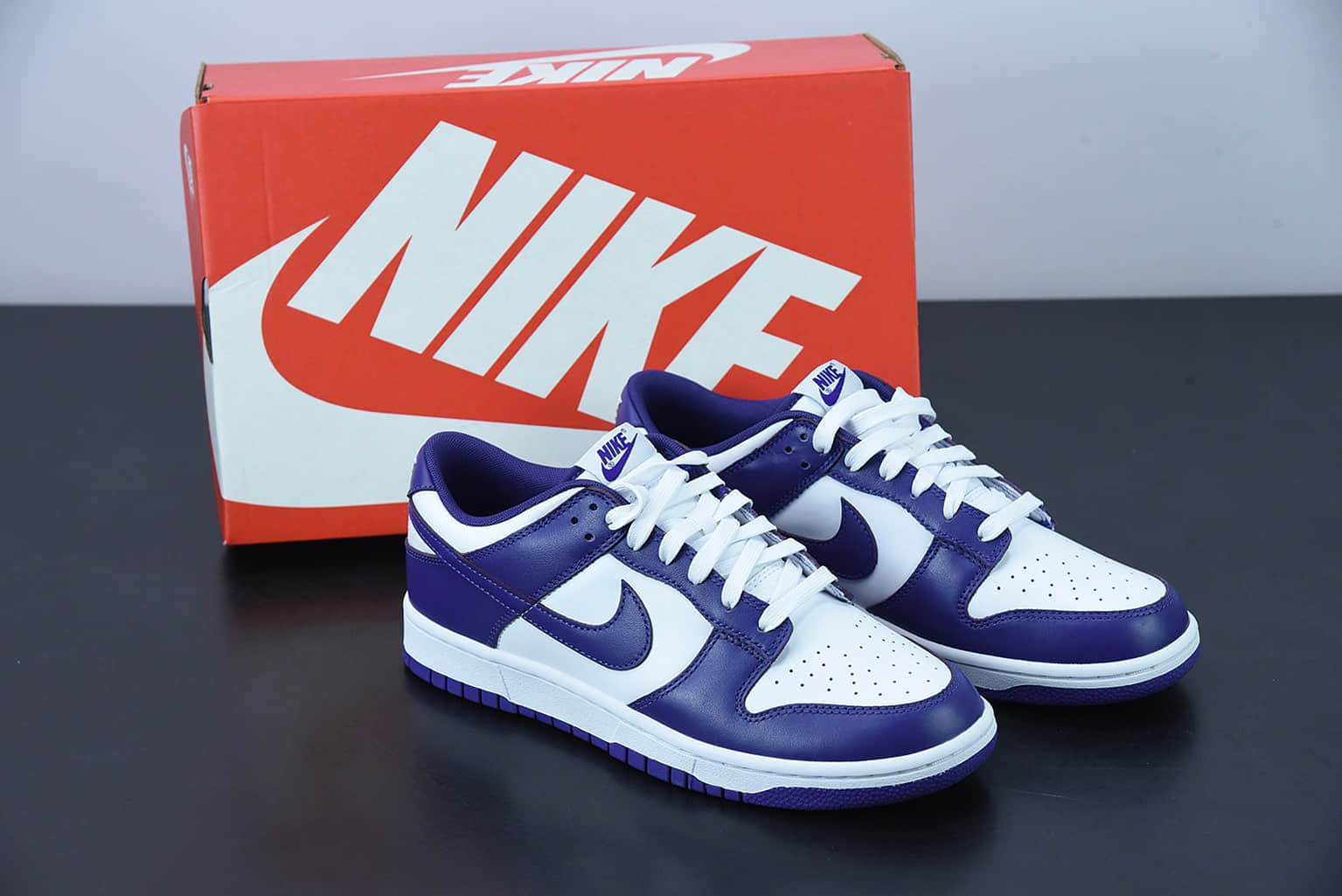 耐克Nike Dunk Low“Court Purple”恶人紫白紫配色低帮休闲板鞋纯原版本 货号：DD1391-104