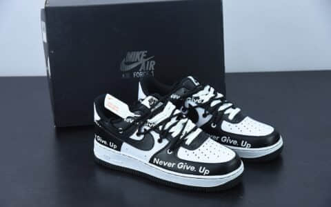 耐克 Nike Off-White™x Nike Air Force 1'07 LowBlackWhite空军一号“OW黑白熊猫登山绑绳”低帮经典百搭休闲运动板鞋纯原版本 货号：CV1724-104