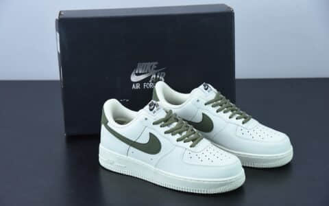 耐克 Nike Air Force 1 Low 空军一号米白绿配色低帮百搭休闲运动板鞋纯原版本 货号：CQ5059-110