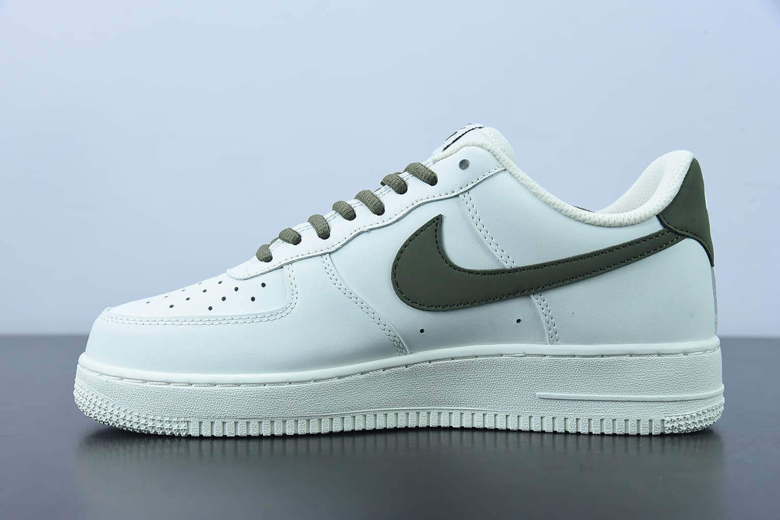 耐克 Nike Air Force 1 Low 空军一号米白绿配色低帮百搭休闲运动板鞋纯原版本 货号：CQ5059-110