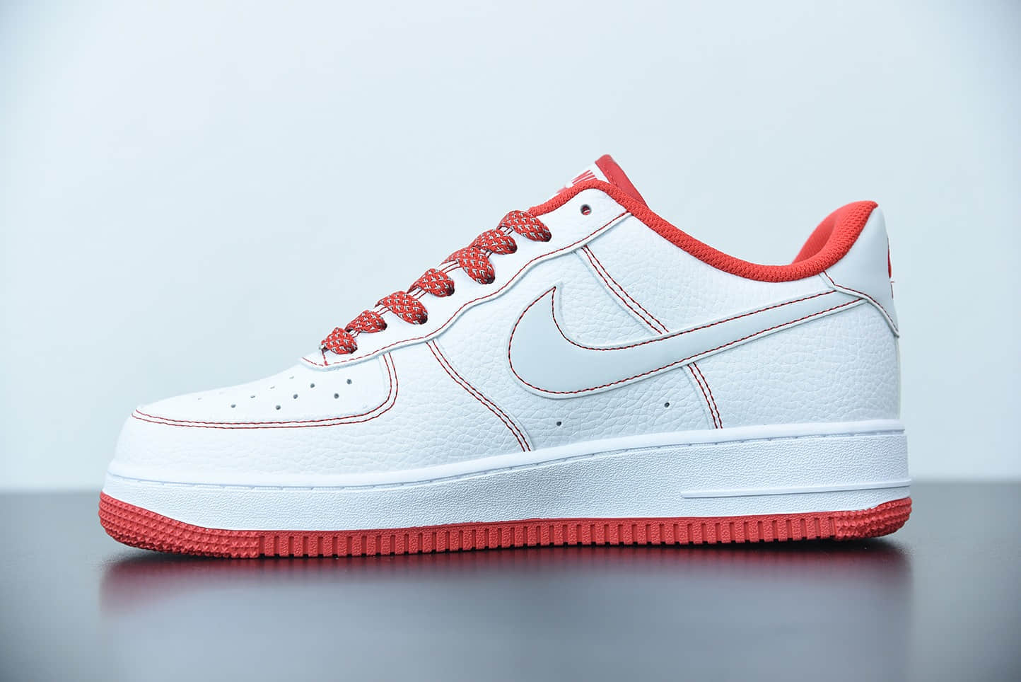 耐克 Nike Air Force 1 '07 马克线2代满天星白红配色空军一号低帮休闲板鞋纯原版本 货号：CN2896-101