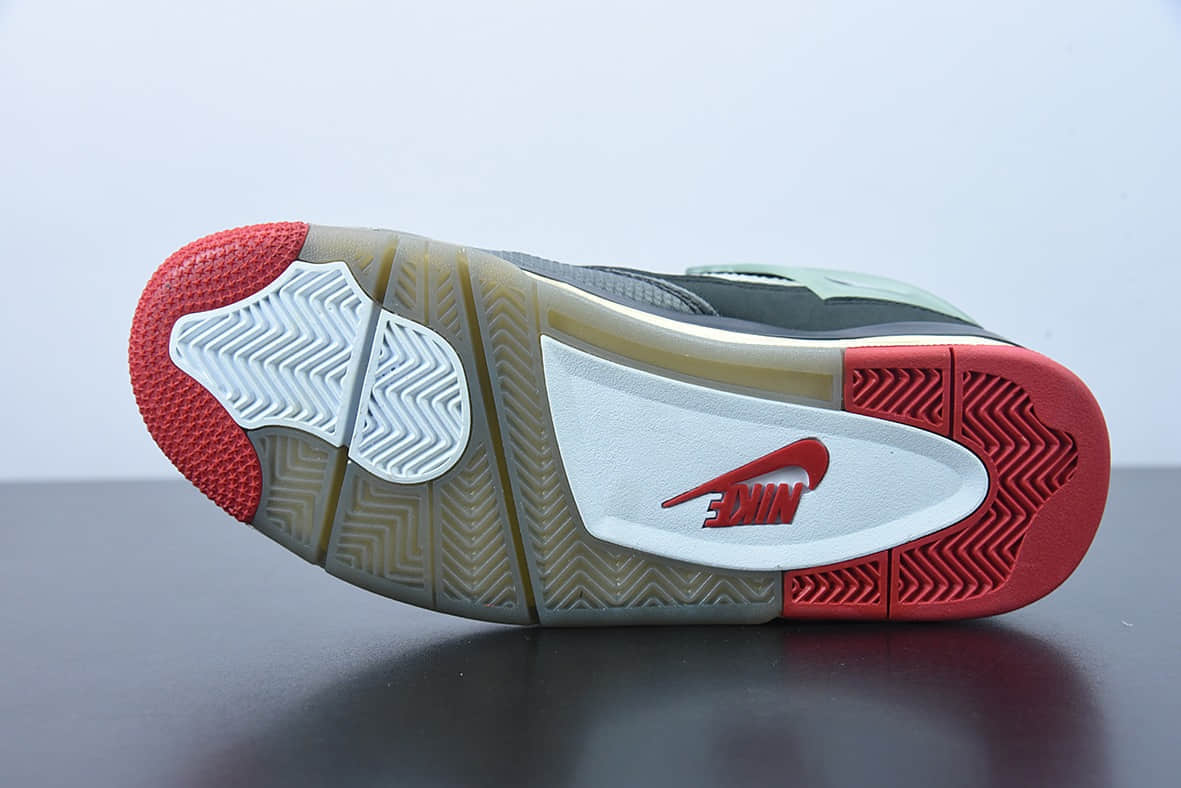 乔丹Off-White x Air Jordan AJ4 Retro'CreamSail'“OW联名蝉翼黑灰红”文化篮球鞋纯原版本 货号：CV9388-001