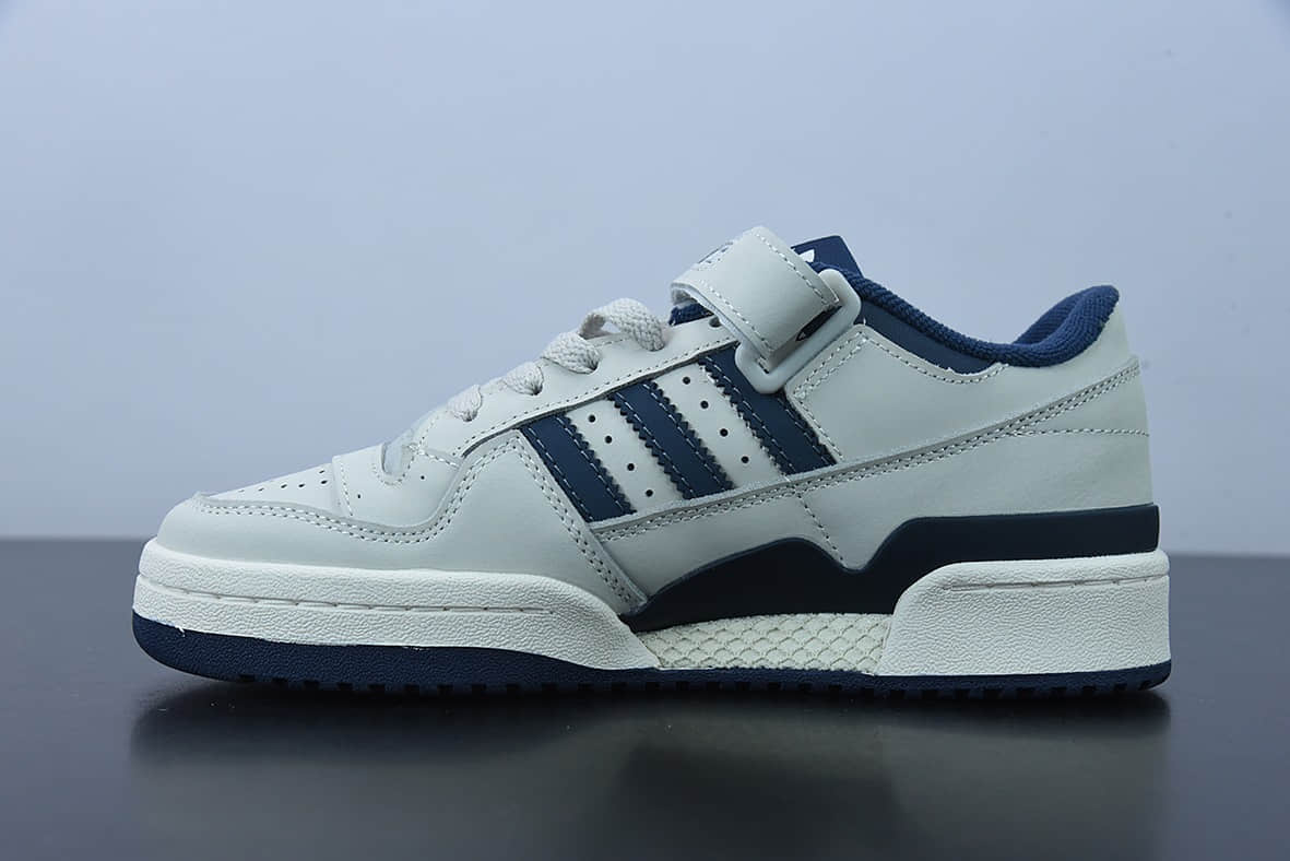 阿迪达斯Adidas Originals Forum 84 Low 灰海军蓝黑曜石休闲文化板鞋纯原版本 货号：GY6553