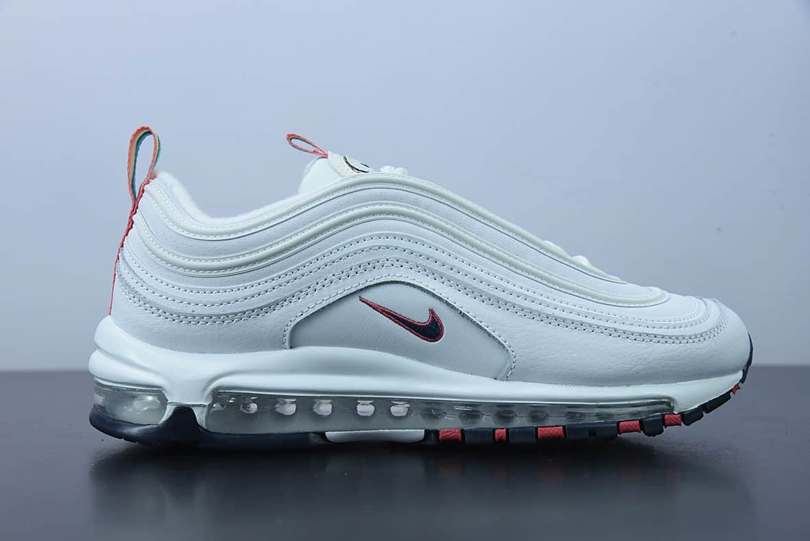 耐克 Nike Air Max 97 “Air Srung”子弹系列彩虹拉环男女休闲跑鞋纯原版本 货号：DH1592-100