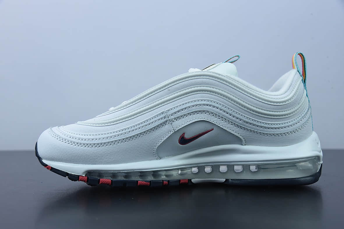 耐克 Nike Air Max 97 “Air Srung”子弹系列彩虹拉环男女休闲跑鞋纯原版本 货号：DH1592-100