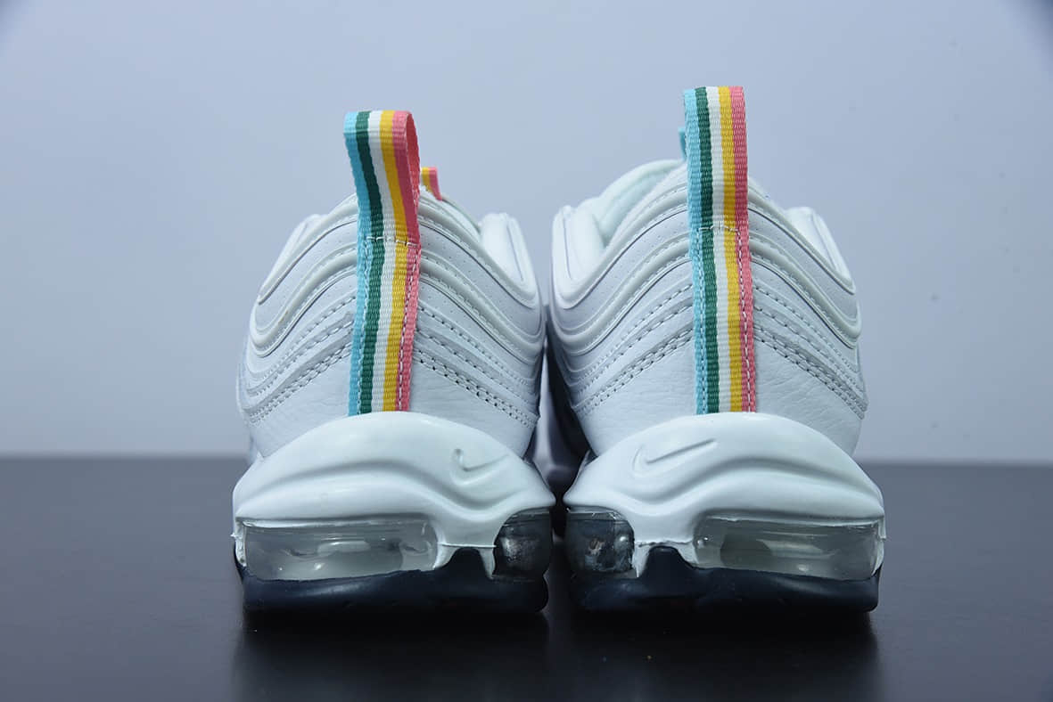 耐克 Nike Air Max 97 “Air Srung”子弹系列彩虹拉环男女休闲跑鞋纯原版本 货号：DH1592-100