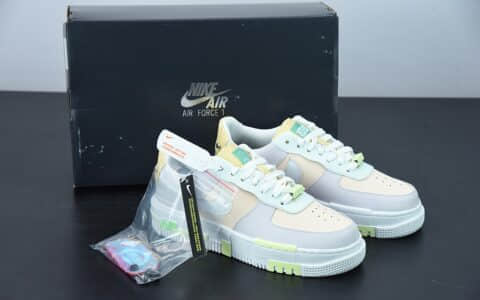 耐克 Nike LPL x Nk Air Force 1 Low Pixel Have A Good Game多色拼接像素荧光扣英雄联盟电竞系列空军一号低帮休闲文化板鞋纯原版本 货号：DO2330-511