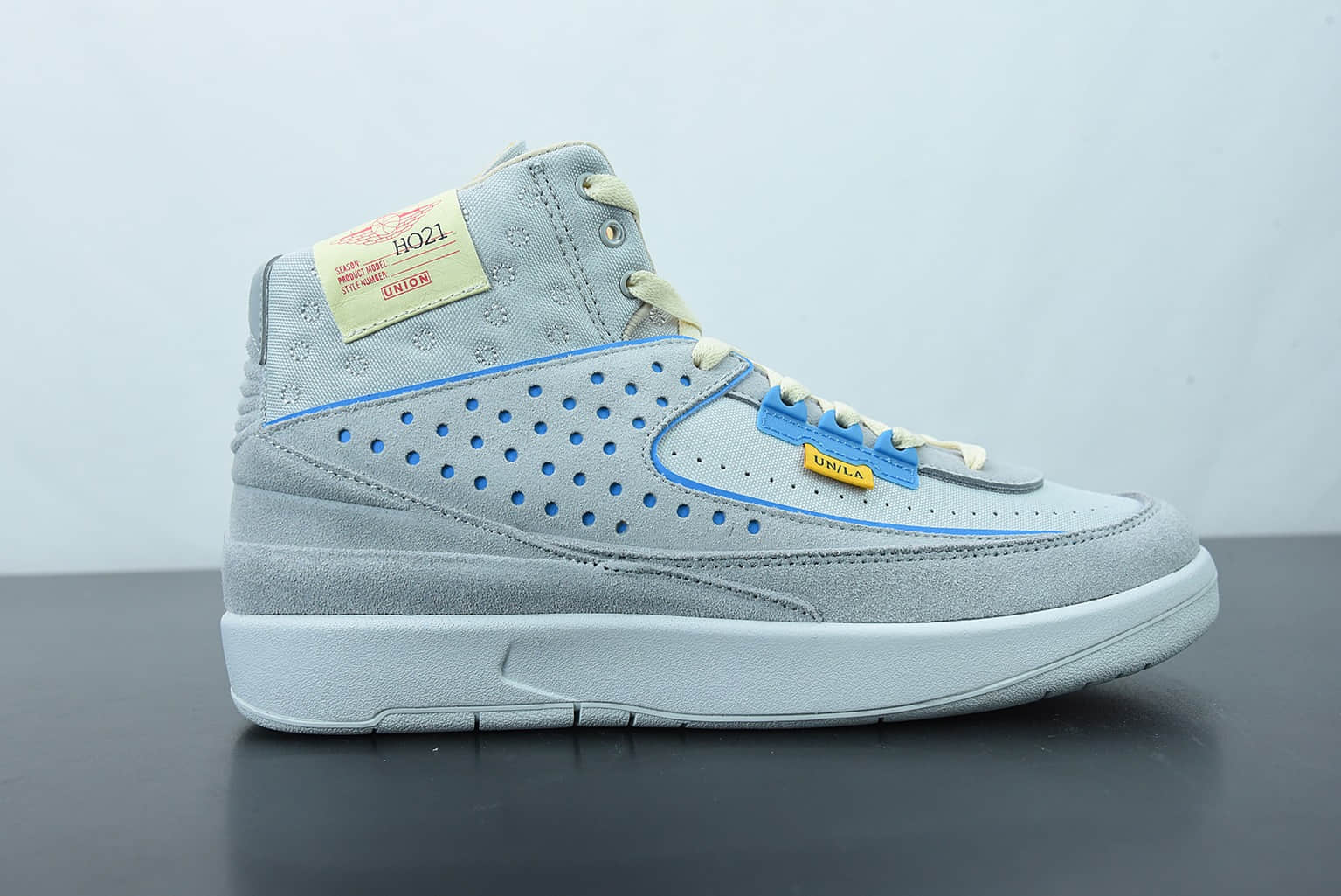 乔丹 Air Jordan OFF-WHITE x Air Jordan 2 Low AJ2 OW联名款灰雾蓝篮球鞋纯原版本 货号：DN3802-001