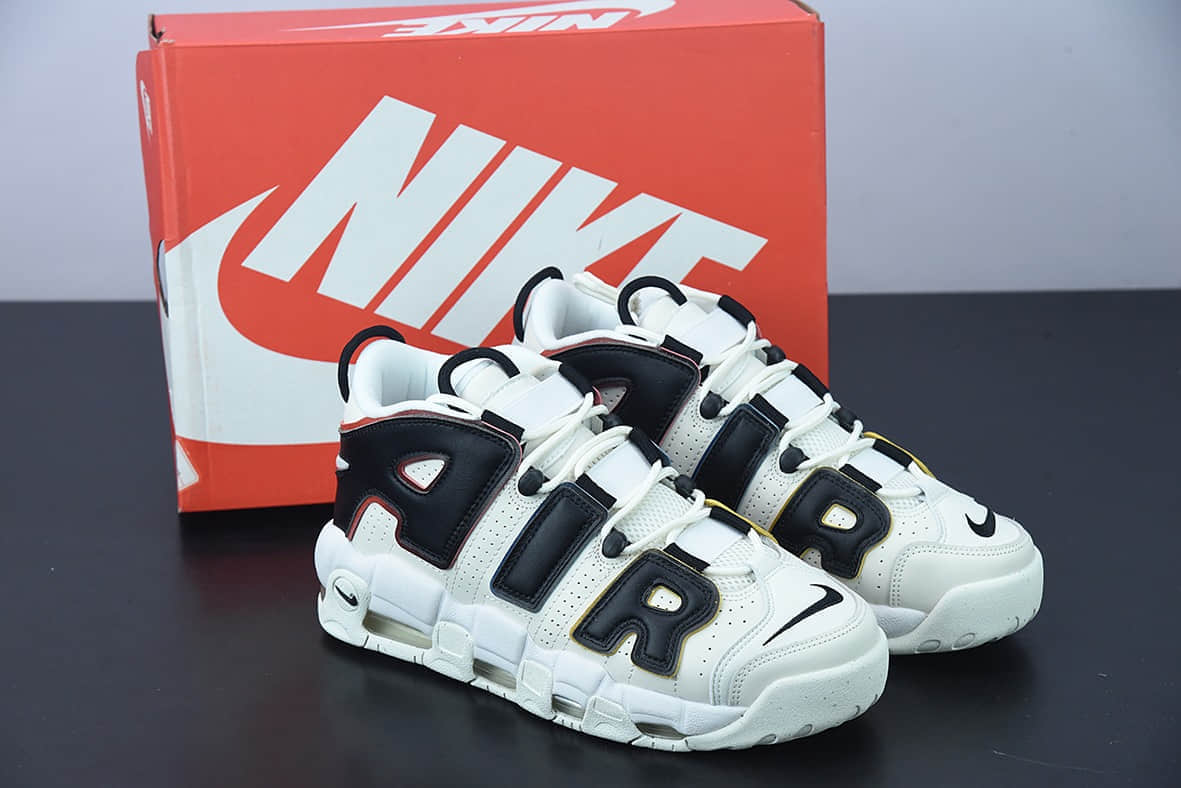 耐克 Nike Air More Uptempo皮蓬米白黑经典高街百搭篮球鞋纯原版本 货号：DM1297-100