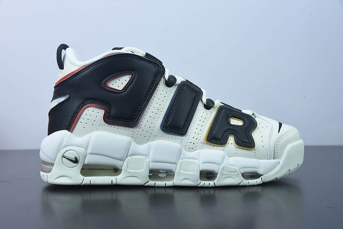 耐克 Nike Air More Uptempo皮蓬米白黑经典高街百搭篮球鞋纯原版本 货号：DM1297-100