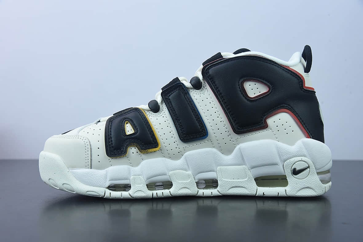 耐克 Nike Air More Uptempo皮蓬米白黑经典高街百搭篮球鞋纯原版本 货号：DM1297-100