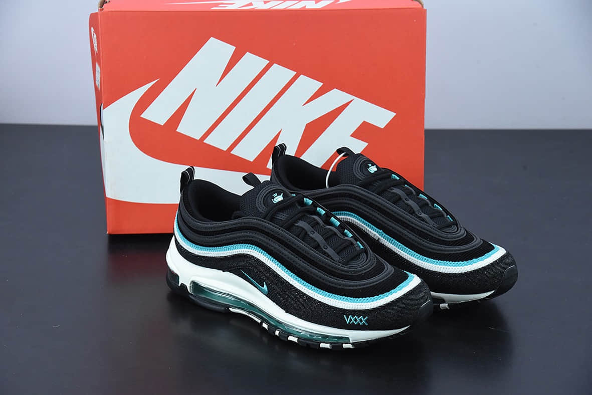 耐克 Nike Air Max 97 OG 白黑绿复古子弹气垫百搭休闲运动慢跑鞋纯原版本 货号：DN1893-001