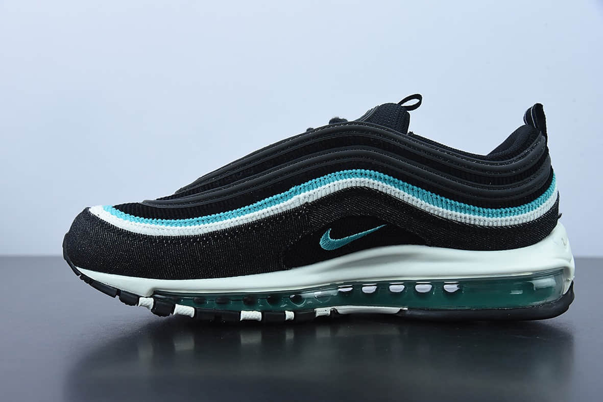 耐克 Nike Air Max 97 OG 白黑绿复古子弹气垫百搭休闲运动慢跑鞋纯原版本 货号：DN1893-001