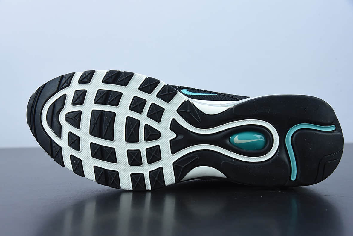 耐克 Nike Air Max 97 OG 白黑绿复古子弹气垫百搭休闲运动慢跑鞋纯原版本 货号：DN1893-001