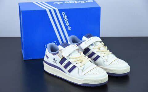 阿迪达斯 Adidas Originals Forum 84 Low杨幂同款奶油薰衣草复古休闲板鞋纯原版本 货号：GX4535