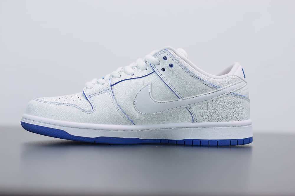 耐克 Nike SB DUNK LOW 白兰扣扣乐爆裂纹冰蓝青花瓷休闲文化板鞋纯原版本 货号：CJ6884-100