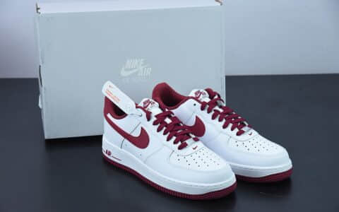 耐克 Nike Air Force 1 Low 白红空军一号低帮运动休闲板鞋纯原版本 货号：DH7561-101