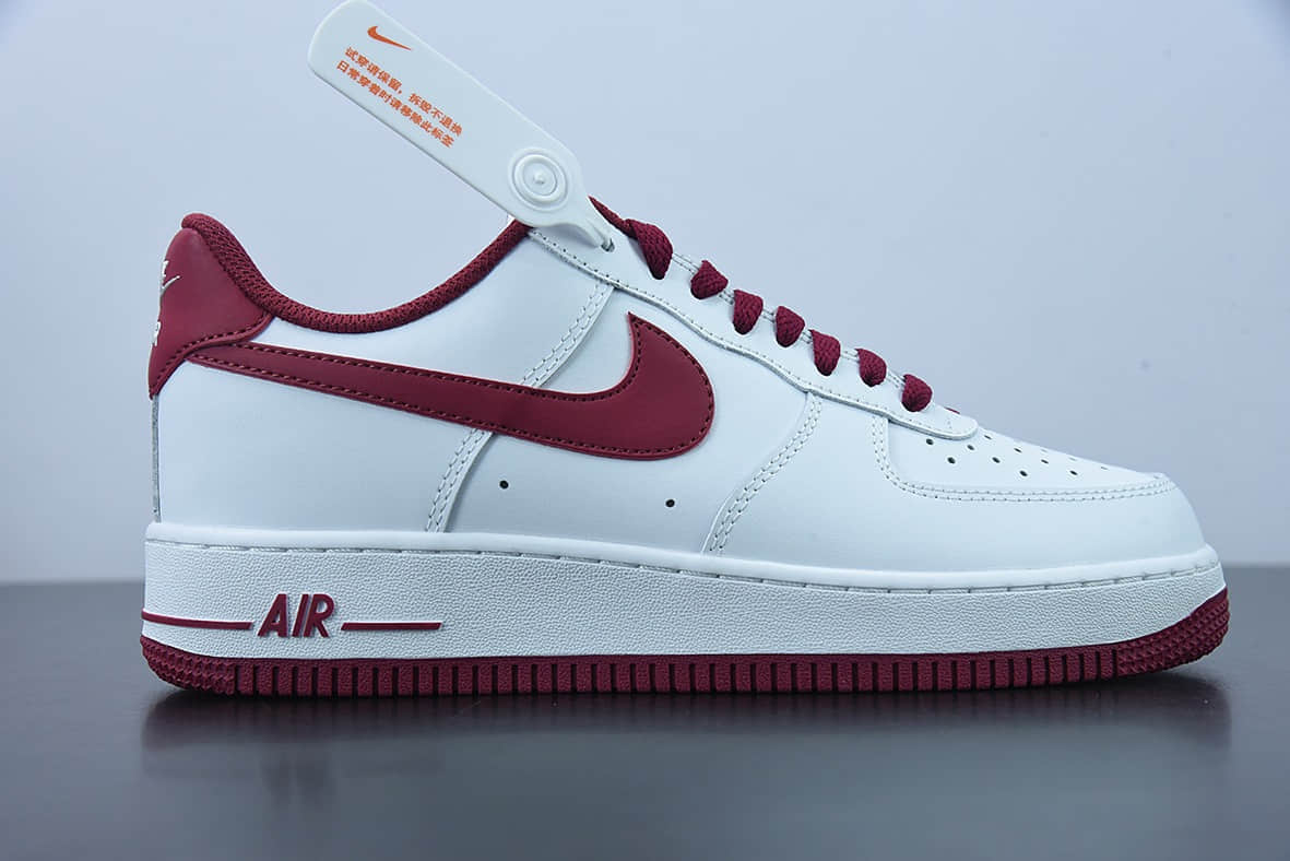 耐克 Nike Air Force 1 Low 白红空军一号低帮运动休闲板鞋纯原版本 货号：DH7561-101