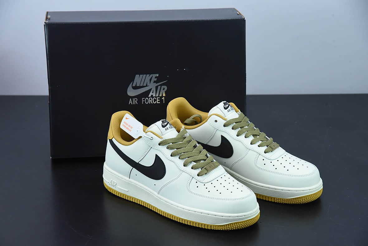 耐克 Nike Air Force 1'07 Low 米黄绿低帮空军一号休闲板鞋纯原版本 货号：DD3063-066