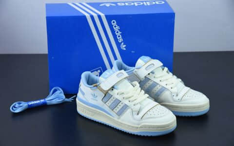 阿迪达斯 Adidas originals Forum 84 Low “Carolina Blue”北卡蓝奶白蓝复古文化休闲鞋纯原版本 货号： GZ1893