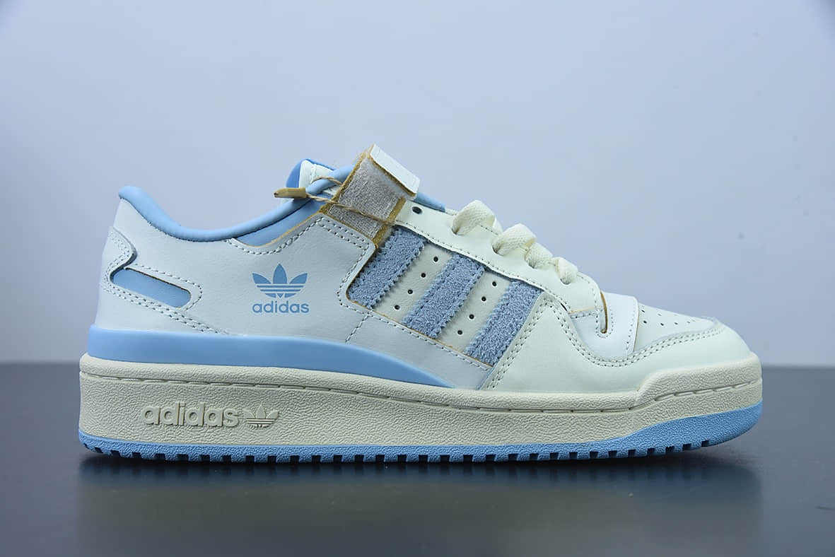 阿迪达斯 Adidas originals Forum 84 Low “Carolina Blue”北卡蓝奶白蓝复古文化休闲鞋纯原版本 货号： GZ1893