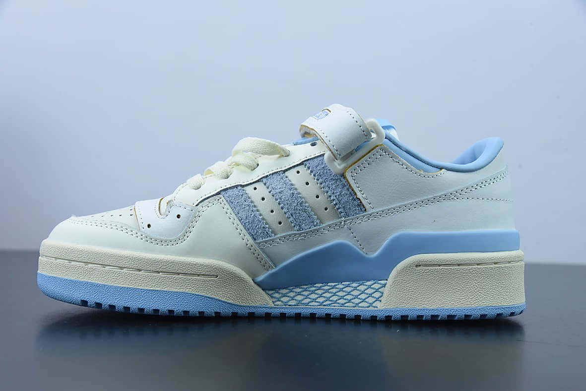 阿迪达斯 Adidas originals Forum 84 Low “Carolina Blue”北卡蓝奶白蓝复古文化休闲鞋纯原版本 货号： GZ1893