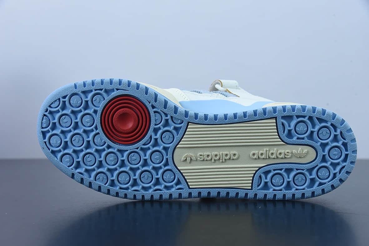 阿迪达斯 Adidas originals Forum 84 Low “Carolina Blue”北卡蓝奶白蓝复古文化休闲鞋纯原版本 货号： GZ1893