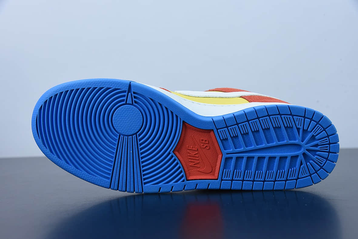 耐克 Nike SB Dunk Low Pro Bart Simpson 黄橙色辛普森 SB低帮运动休闲板鞋纯原版本 货号：BQ6817-602