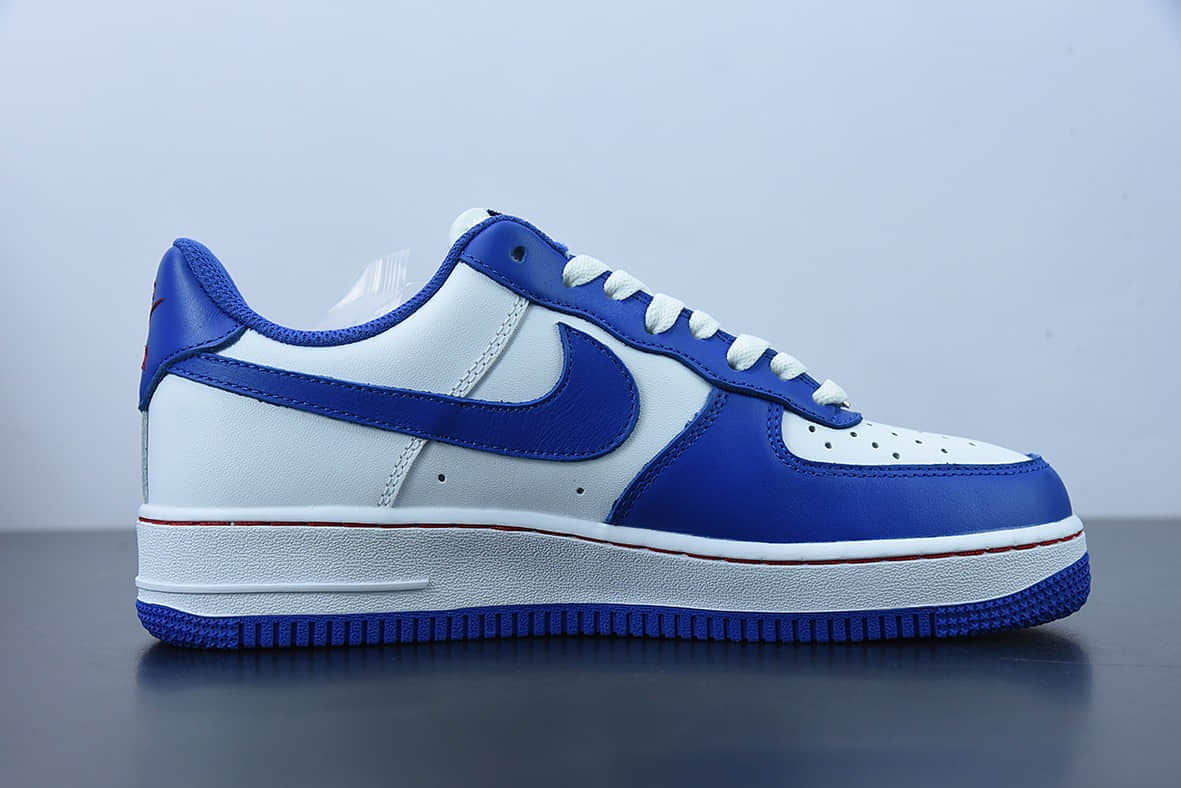 耐克 Nike Air Force 1 Low ’07 NBA篮网联名白蓝空军一号低帮休闲板鞋纯原版本 货号：315122-141