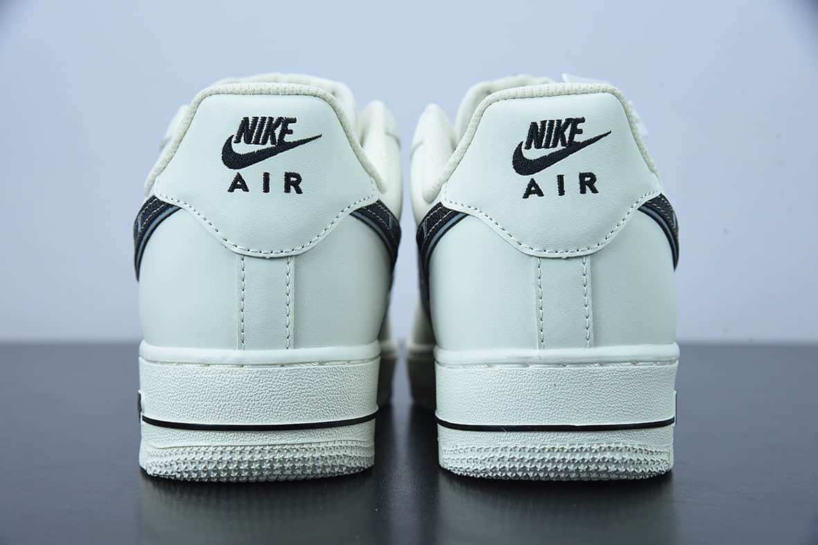 耐克 Nike NK Air Force 1 Low ’07xLouis Vuitton联名创意定制米黑色空军一号低帮休闲板鞋纯原版本 货号：KV3696-660