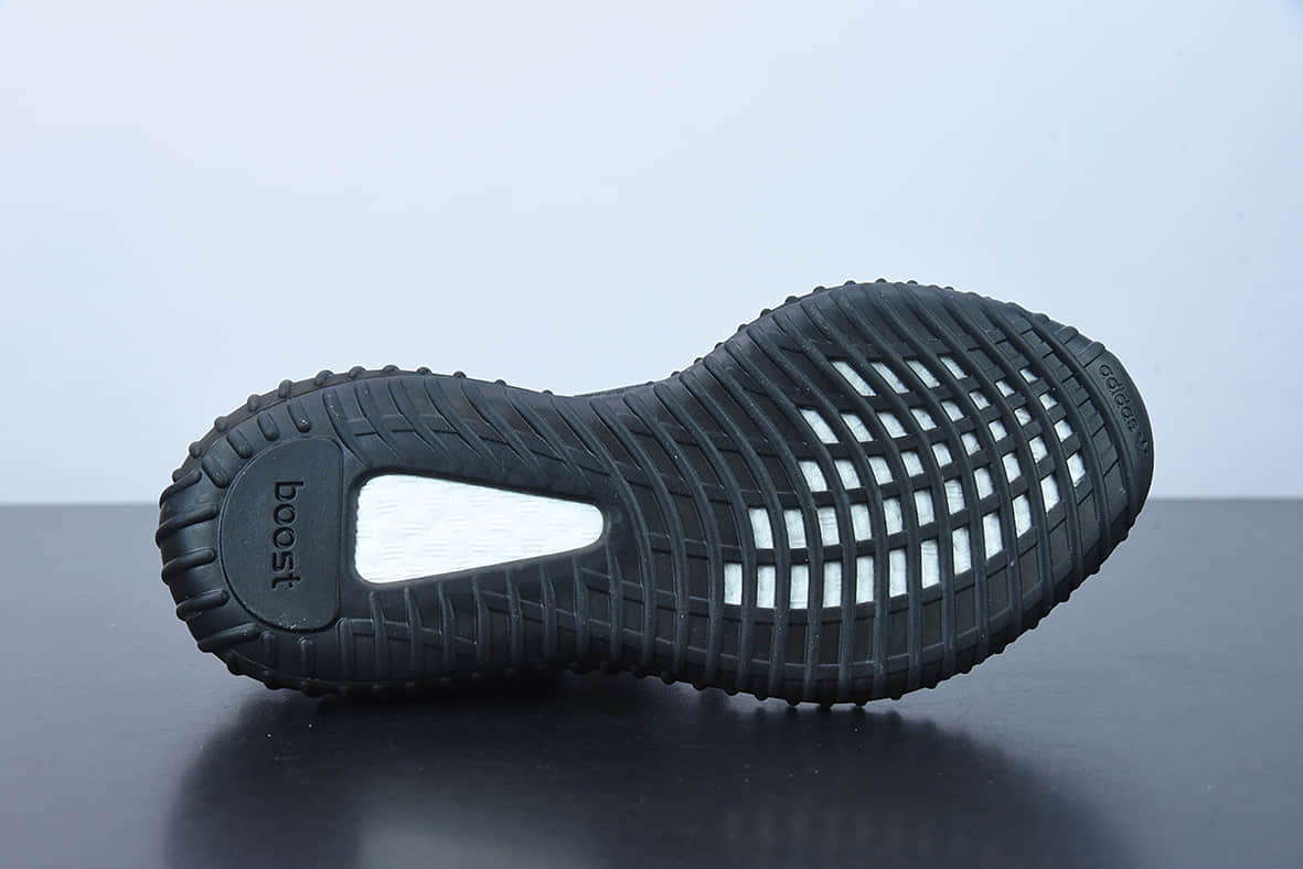 阿迪达斯Adidas BOOST yeezy 350 V2 椰子350V2系列全透露骨炭黑贾卡爆米花跑鞋纯原版本 货号：GX3791