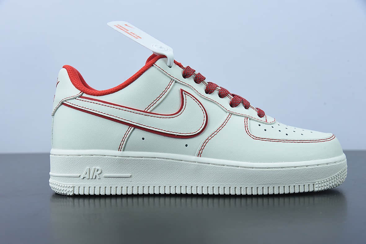 耐克 Nike Air Force 1 '07 LowSailPhantom白红手稿兔八哥空军一号板鞋纯原版本 货号：315122-707