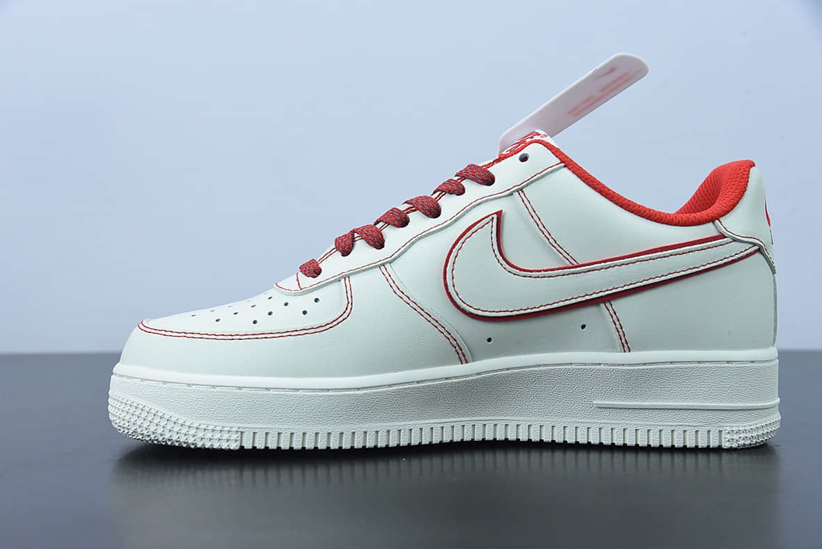 耐克 Nike Air Force 1 '07 LowSailPhantom白红手稿兔八哥空军一号板鞋纯原版本 货号：315122-707