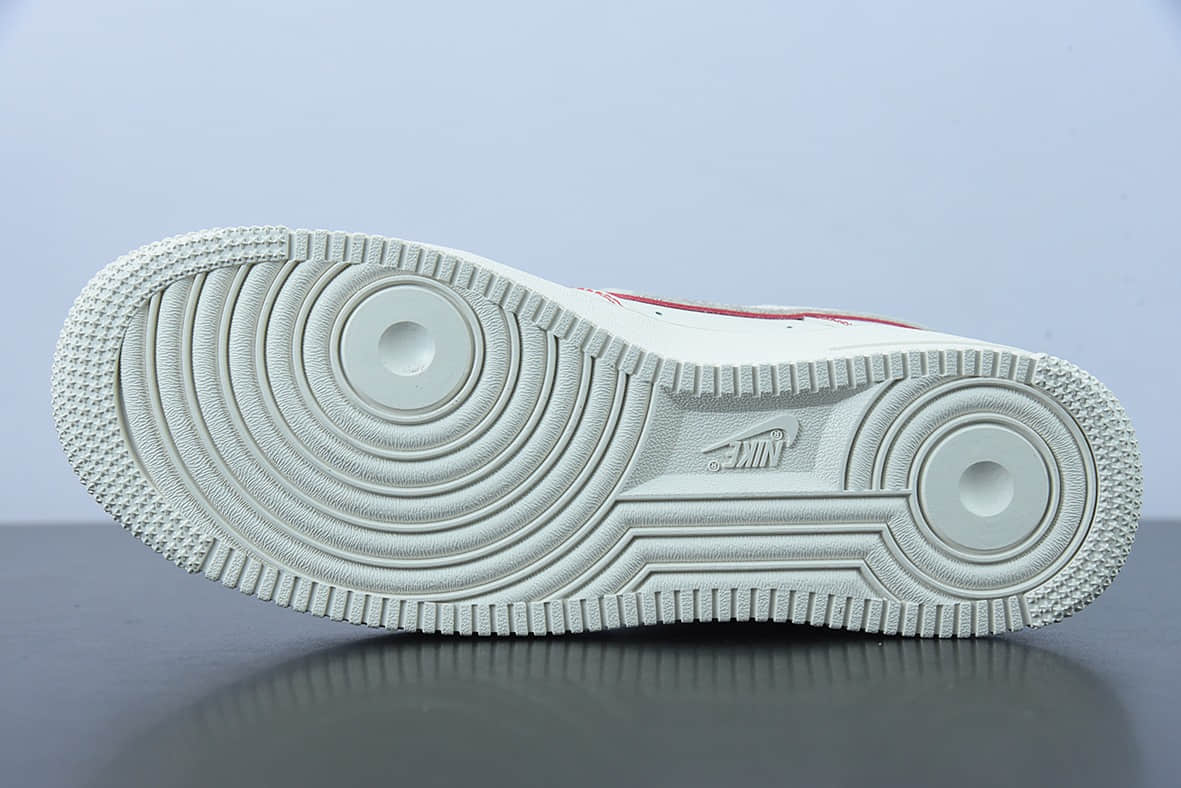 耐克 Nike Air Force 1 '07 LowSailPhantom白红手稿兔八哥空军一号板鞋纯原版本 货号：315122-707