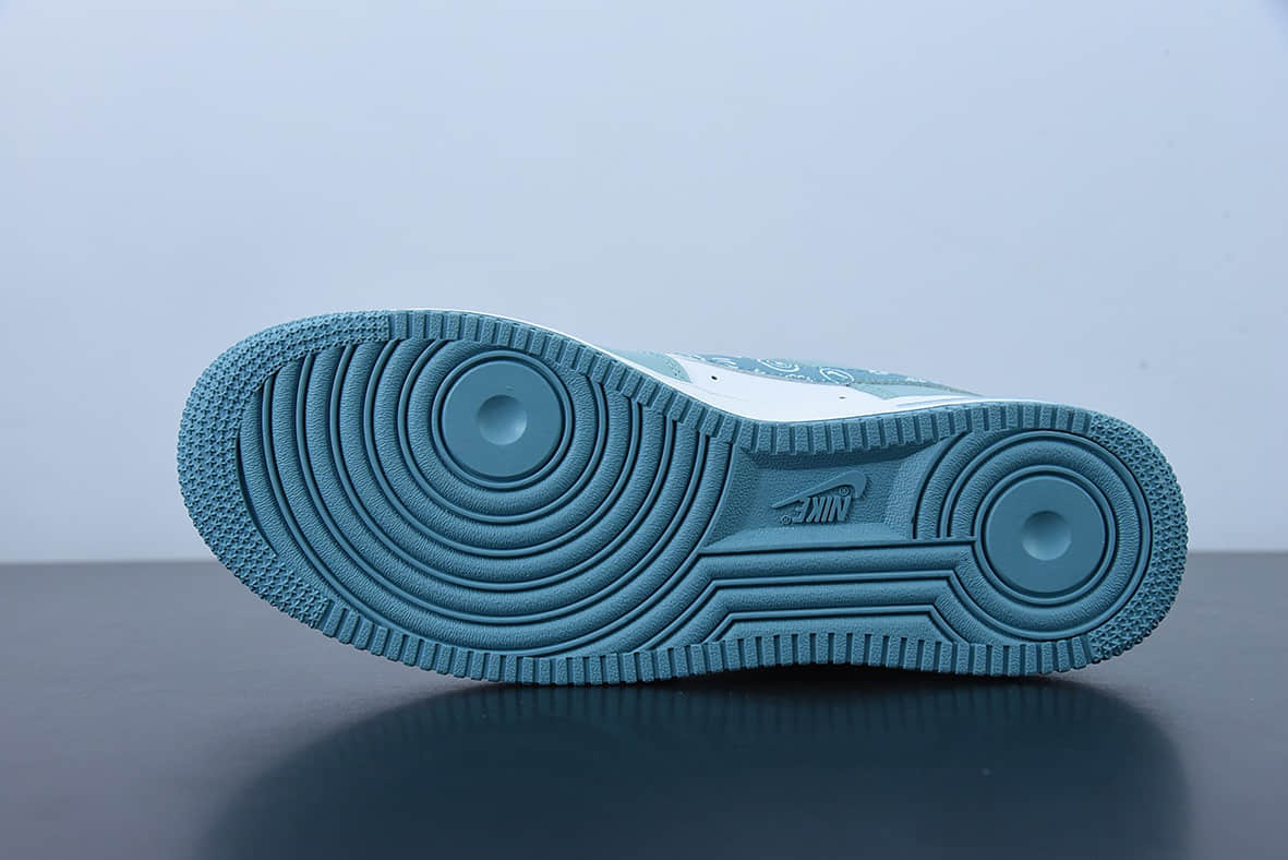 耐克Nike Air Force 1 AF1 白蓝腰果花空军一号低帮板鞋纯原版本 货号：XM9612-092