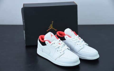 乔丹 Air Jordan 1 Low AJ1 黑白红低帮篮球鞋纯原版本 货号：553560-160