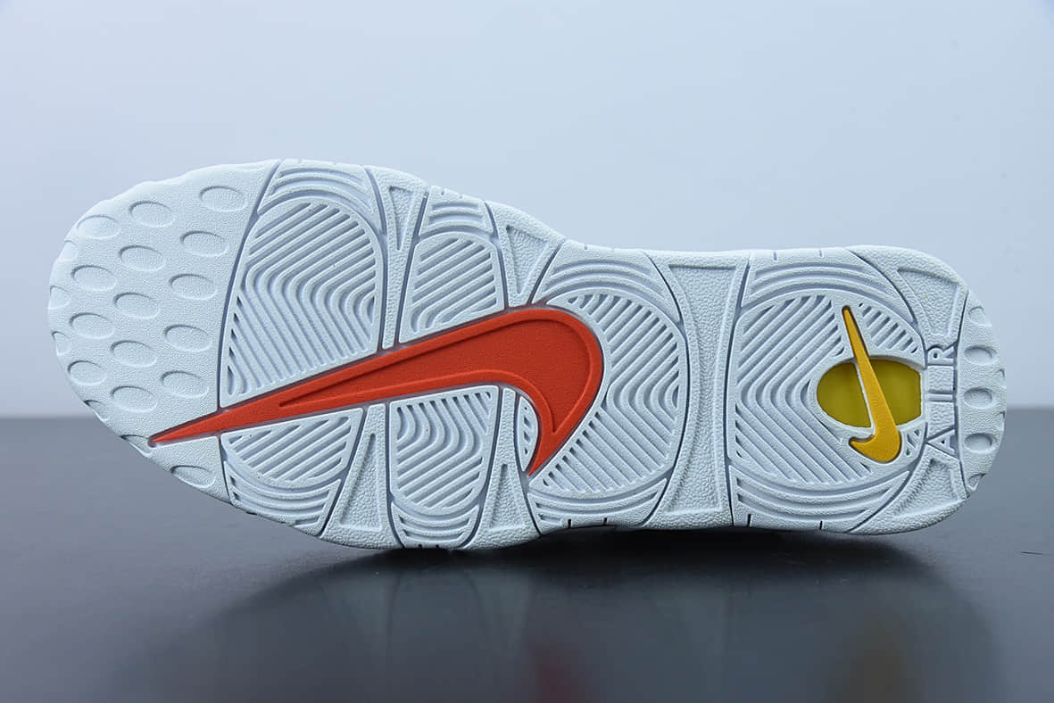 耐克 Nike Air More Uptempo OG外星人白黄蓝皮蓬全掌气垫篮球鞋纯原版本 货号：DD9223-100
