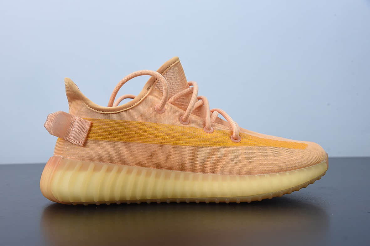 阿迪达斯 Adidas Yeezy Boost 350 V2杏月橙Ash Pearl椰子百搭轻便爆米花中底休闲运动慢跑鞋纯原版本 货号：GW2870