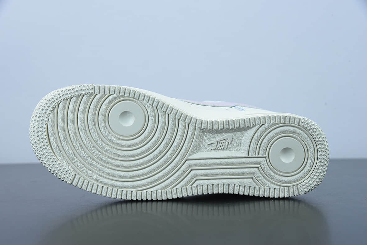 耐克Nike Air Force 1 空军一号紫粉勾低帮运动休闲板鞋纯原版本 货号：DM0119-415