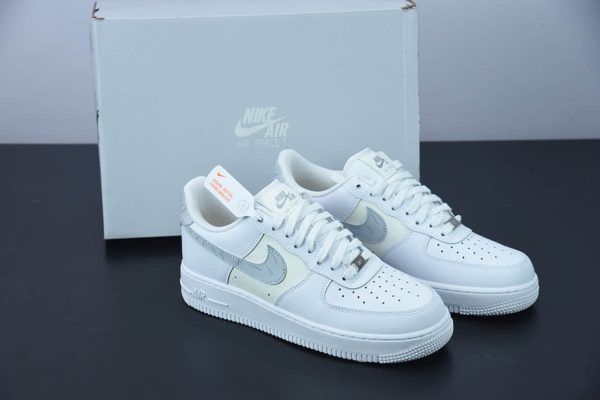 耐克 Nike Air Force 1 空军一号米白灰低帮休闲板鞋纯原版本 货号：DV2237-100