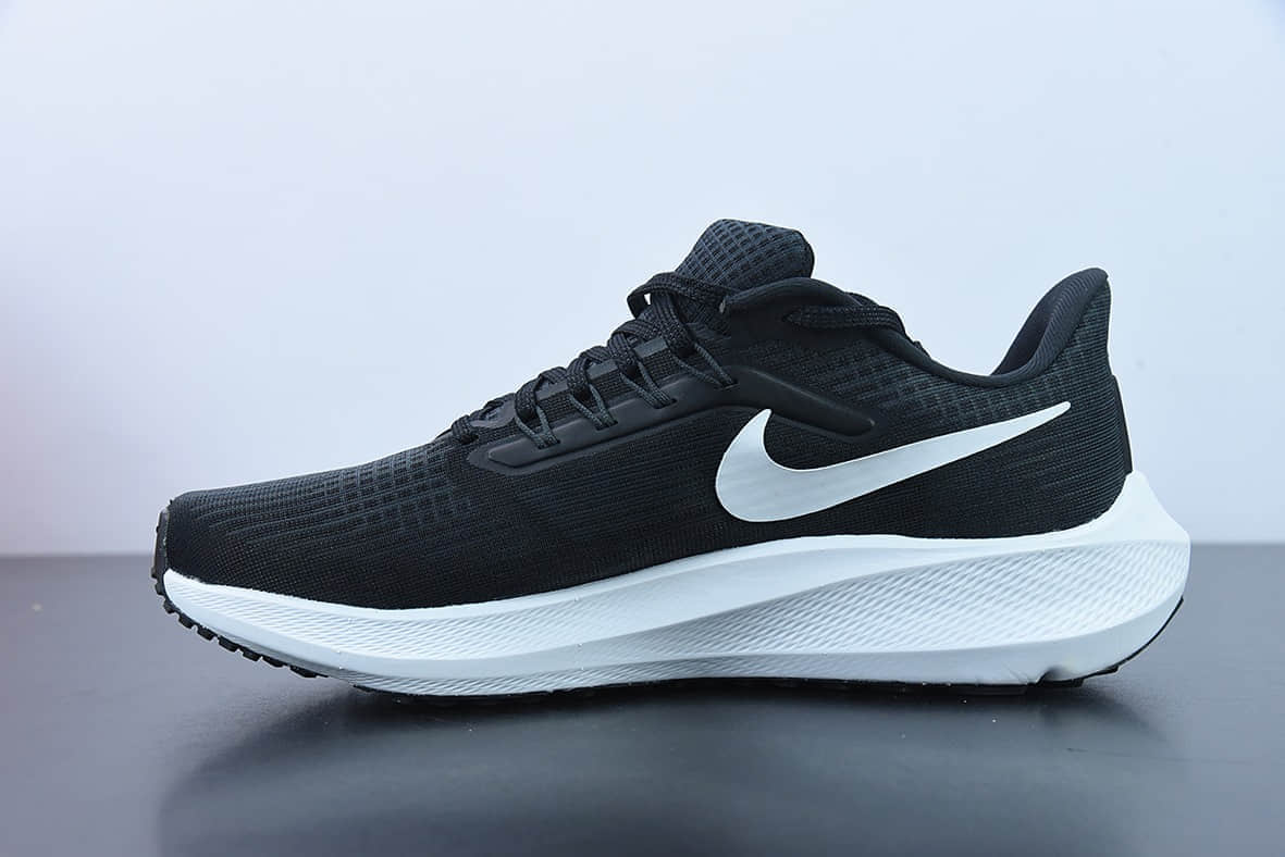 耐克Nike Air Zoom Pegasus 39 针织透气黑白色休闲运动慢跑鞋纯原版本 货号：DH4071-001